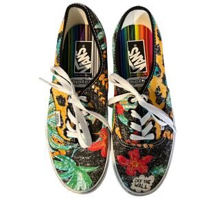 Limited Edition Vans X Crayola Skate Shoe Sneakers, Men Size 6, Women Size 7.5